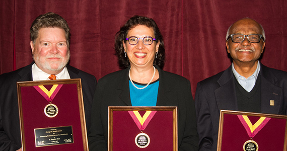 E. Stephen Voss, Sonia Nazario and Murali D. Nair receive honors