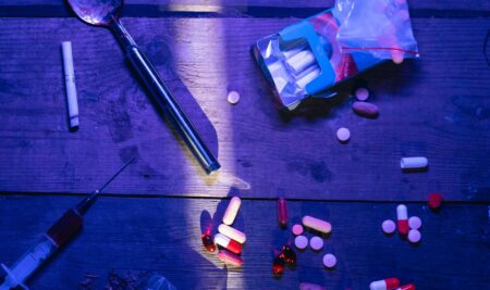 drug paraphernalia on a table
